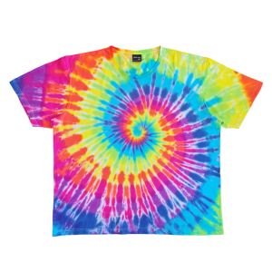 4XL, 5XL MIXED RAINBOW SWIRL SHIRT